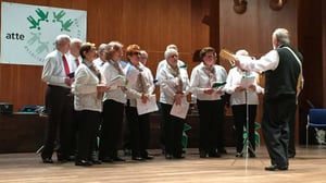 Un gruppo corale sta cantando